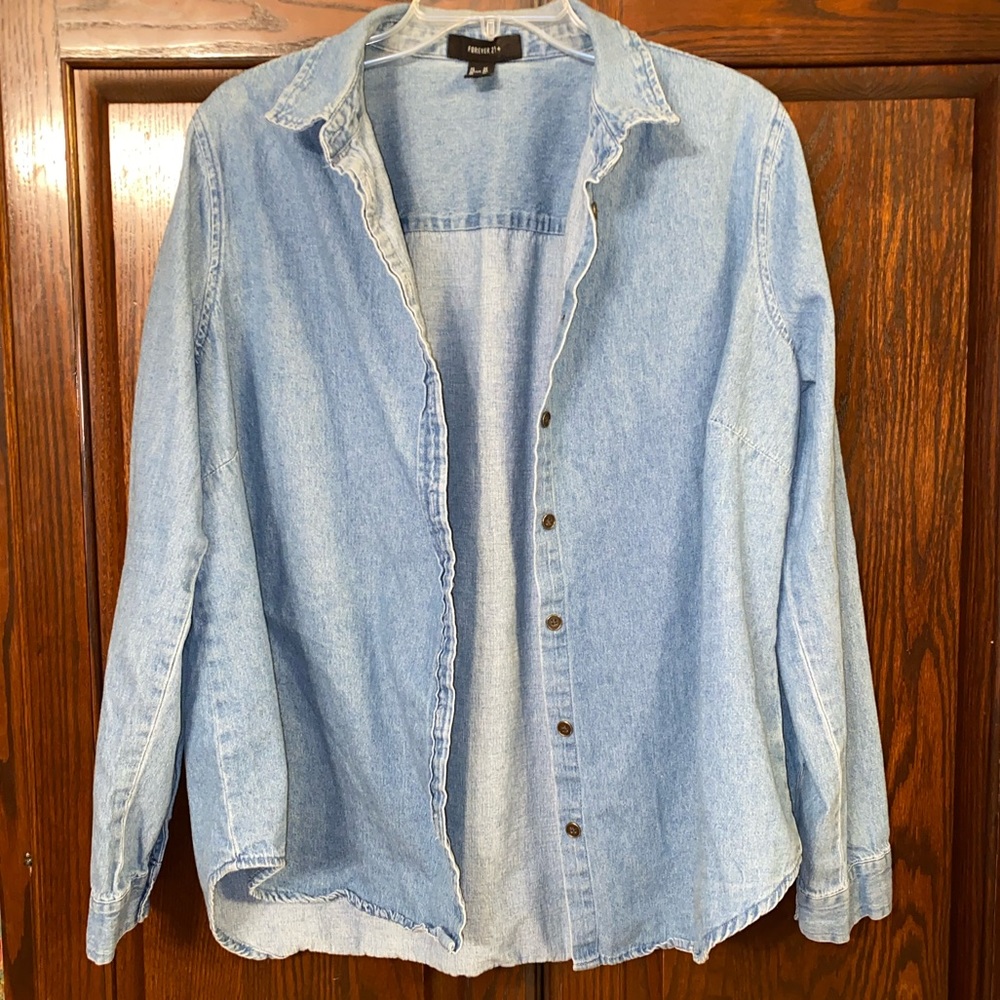 Denim Button Down - image 1